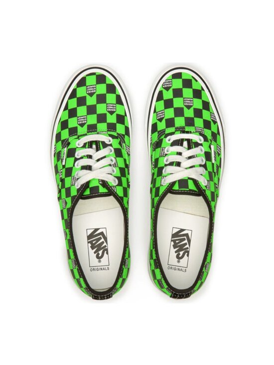 Vans x Dover Street Market OG Authentic LX DSM Checkerboard (Fluro Green) - Picture 2 of 13